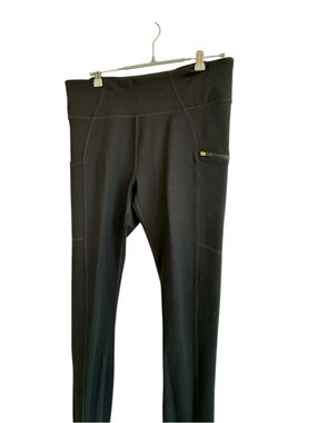 Copper Fit Pro black  High-Waist Performance Leggings side pocket 2 zip pockets